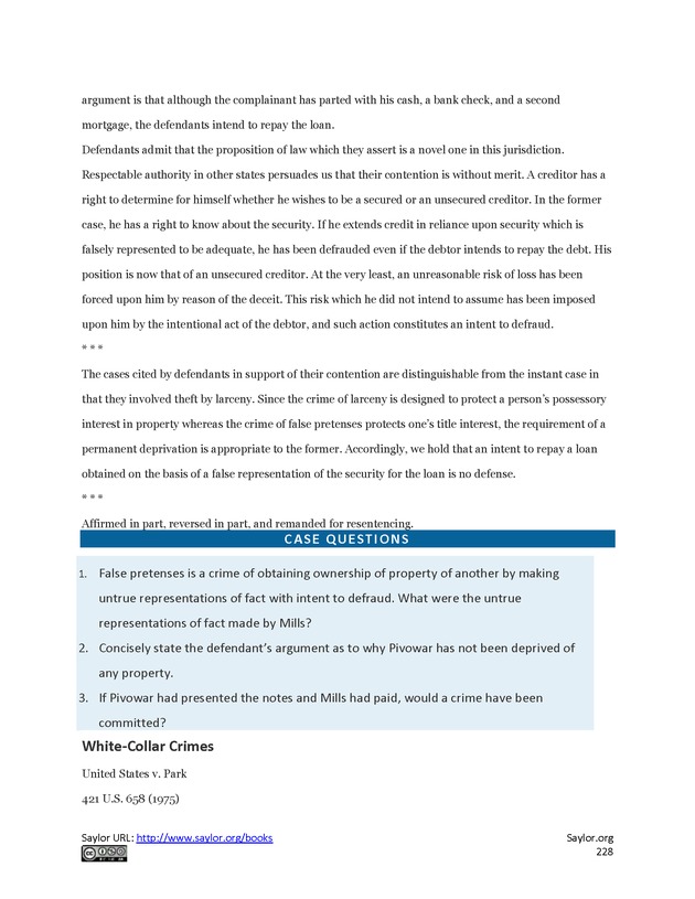 Business Law and the Legal Environment - Page 228